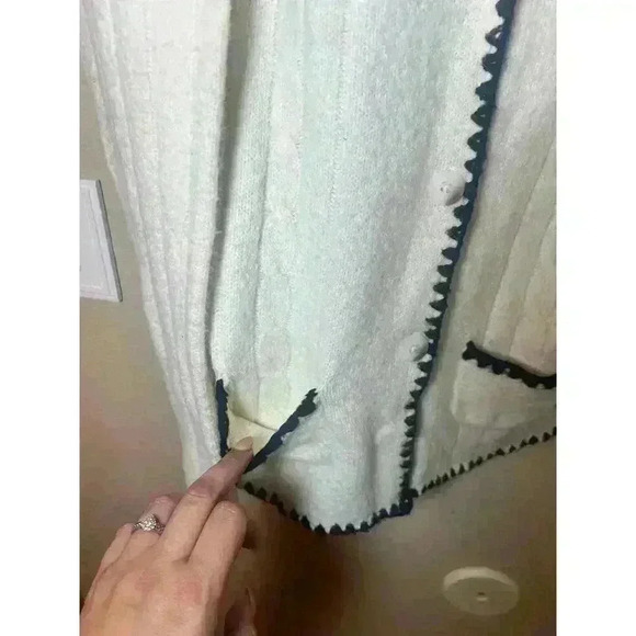 Westbound button up nylon/wool blend sweater size xl - Picture 4 of 8